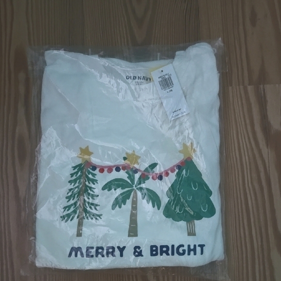 Old Navy Merry & Bright Holiday Pajama Set - Picture 1 of 7
